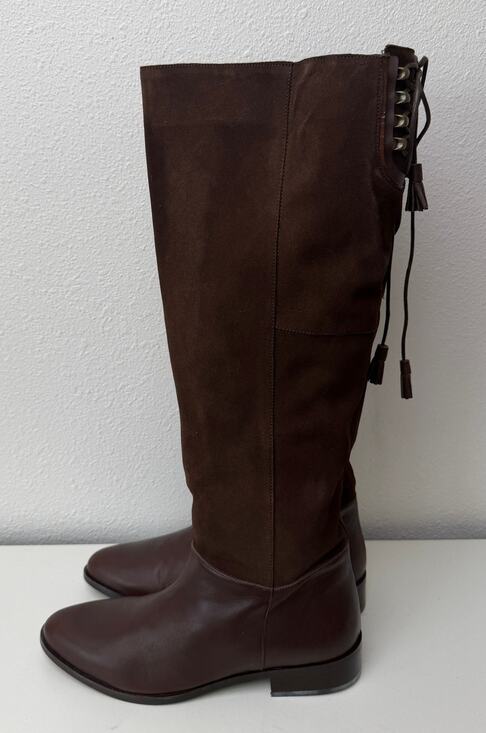 French Sole Shoes - NIB French Sole Jessica Brown Suede Boots Womens 9.5